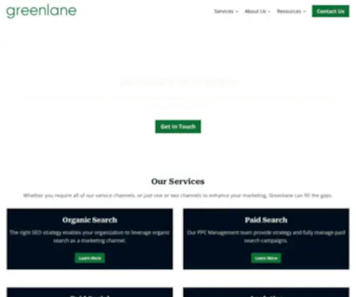 Greenlanemarketing.com(Greenlane) Screenshot
