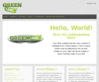 Greenlbl.com(GREEN LABEL NETWORK) Screenshot