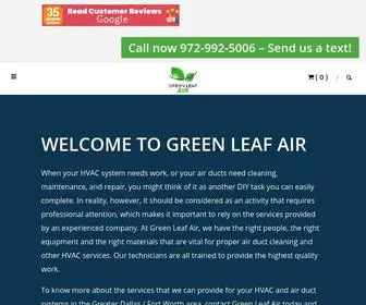 Greenleafair.com(Green Leaf Air) Screenshot