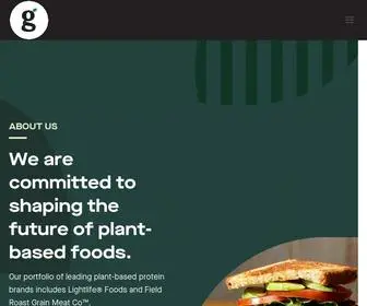 Greenleaffoods.com(Committed to shaping the future of plant) Screenshot