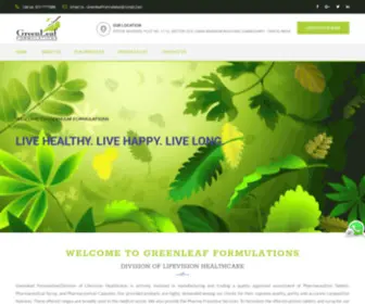 Greenleafformulation.co.in(Greenleafformulation) Screenshot