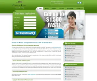 Greenleafloangroup.com(Payday Loans) Screenshot