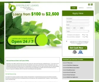 Greenleafloans.com(Greenleaf Loans) Screenshot