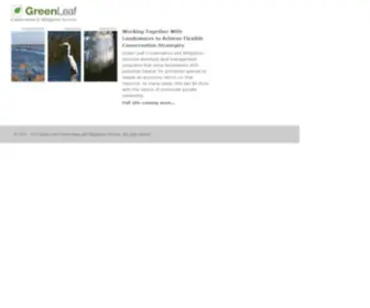 Greenleafmitigation.com(Mallard Farms Conservation Bank) Screenshot