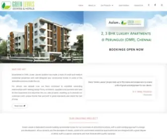 Greenleavesbuilders.com(Green Leaves Builders & Real Estate Developer in Chennai) Screenshot