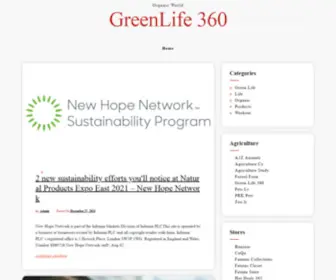 Greenlife360.com(GreenLifeOrganic World) Screenshot