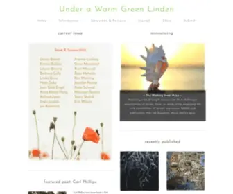 Greenlindenpress.com(Under a Warm Green Linden) Screenshot