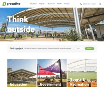 Greenline.com.au(Custom Outdoor Shade structures & Shade Sails) Screenshot