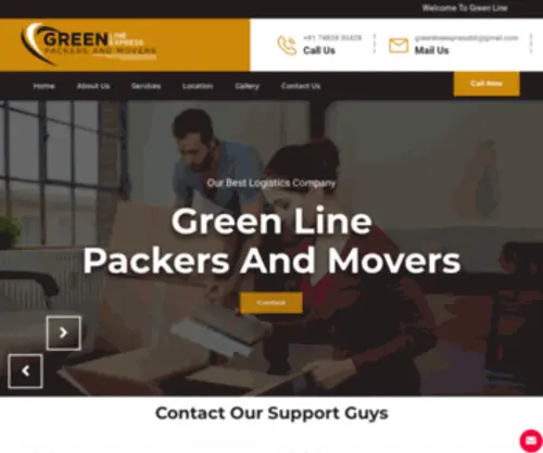 Greenlineexpresspackersandmovers.com(Green Line Express Packers and Movers) Screenshot