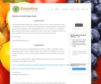 Greenlineorganic.com(Being Healthy Can be Simple and Delicious) Screenshot