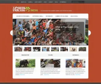 Greenlionindia.com(Volunteer Projects India) Screenshot