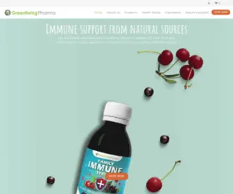 Greenlivingpharma.com(Naturally-Derived Healthcare Products) Screenshot