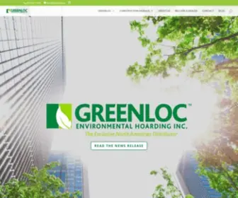 Greenloc.ca(Construction Hoarding Toronto) Screenshot