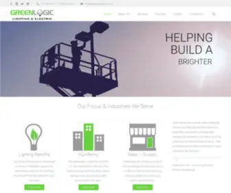 Greenlogicelectric.com(Greenlogic Lighting & Electric) Screenshot