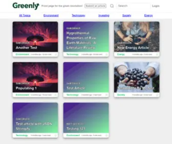 Greenly.co(Web site created using create) Screenshot