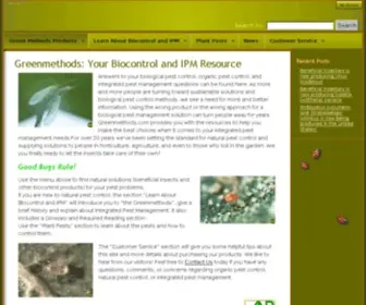 Greenmethods.com(Your Biocontrol and IPM Resource) Screenshot