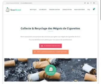 Greenminded.fr(Mégots de Cigarettes) Screenshot