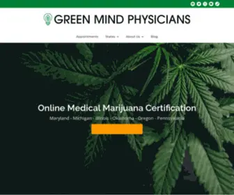 Greenmindphysicians.com(Online Appointments) Screenshot