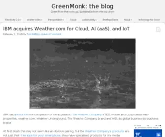 Greenmonk.net(The blog) Screenshot