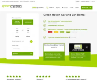 Greenmotion.co.uk(Green Motion) Screenshot