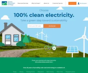 Greenmountainenergy.com(Green Mountain Energy) Screenshot