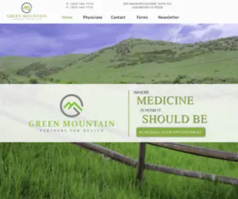 Greenmountainpartnersforhealth.com(Green Mountain Partners for Health in Lakewood CO) Screenshot