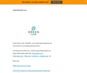 Greenmystyle.com(Your Daily Eco Glossy) Screenshot