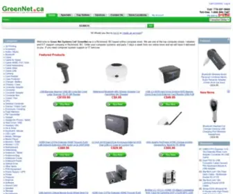 Greennet.ca(Green Net Systems computer store resell computers and) Screenshot