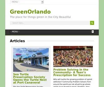 Greenorlando.com(The place for things green in the City Beautiful) Screenshot