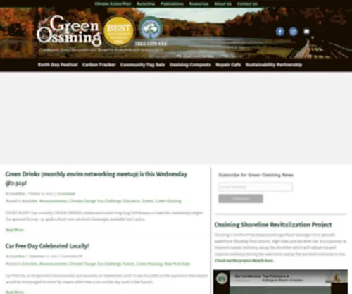 Greenossining.org(Community-based environmental resource protection and sustainability) Screenshot