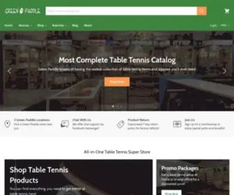 Greenpaddle.com(#1 Table Tennis Shop) Screenshot