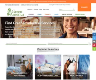 Greenpages.org(Finding Socially Responsible Businesses) Screenshot