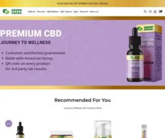 Greenpapas.com(CBD products for sale) Screenshot