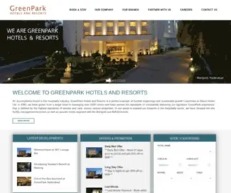 Greenparkhotelsandresorts.com(Green Park Hotels & Resorts) Screenshot