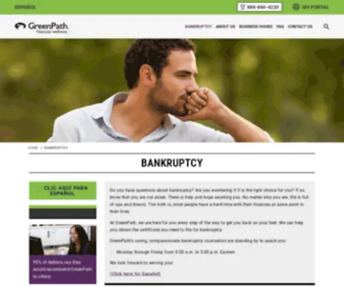 Greenpathbk.com(Bankruptcy) Screenshot