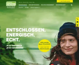 Greenpeace-Energy.de(Ihr unabhängiger Energieversorger) Screenshot