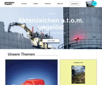 Greenpeace-Magazin.de(Greenpeace Magazin) Screenshot