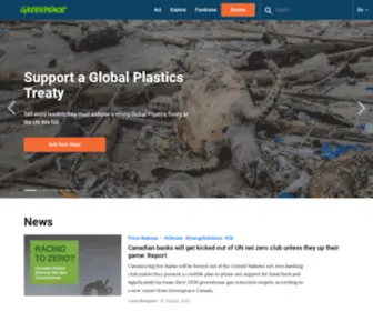 Greenpeace.ca(Greenpeace Canada) Screenshot