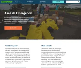 Greenpeace.org.br(Greenpeace Brasil) Screenshot