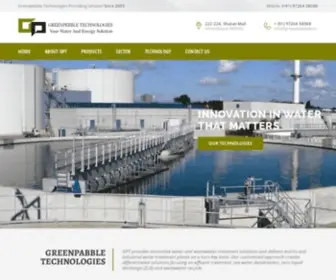 Greenpebbletech.com(Effluent Treatment Plant Manufacturers) Screenshot