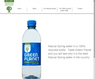 Greenplanetbeverages.com(GREEN PLANET SPRING WATER) Screenshot