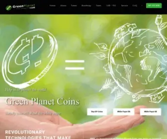 Greenplanetcoin.io(Living the future together) Screenshot