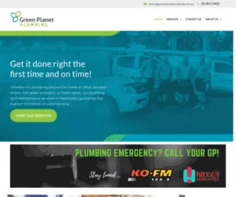 Greenplanetplumbing.com.au(Plumbers Newcastle) Screenshot