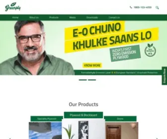 Greenply.com Screenshot