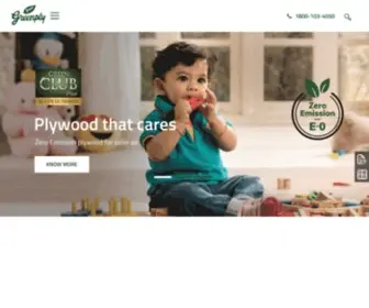 Greenplyplywood.com(Greenply Plywood Offers top quality interior infrastructure products in India) Screenshot