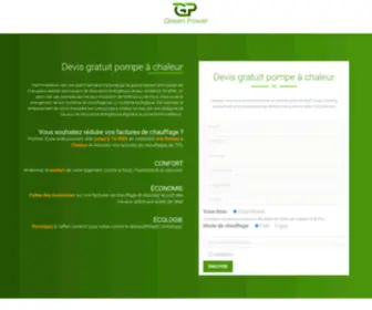 Greenpower-Energy.com(Devis gratuit pompe à chaleur) Screenshot