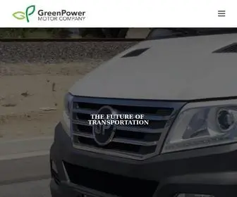 Greenpowerbus.com(The EV350 transit bus) Screenshot