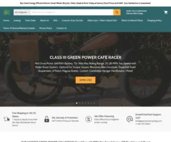 Greenpowercycling.com(Our Mission Statement) Screenshot