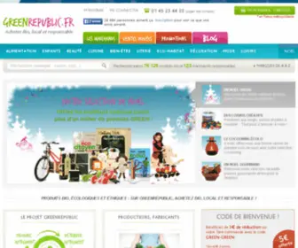 Greenrepublic.com(Produit bio) Screenshot