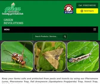 Greenrevalutions.com(Pheromone Trap Manufacturer) Screenshot